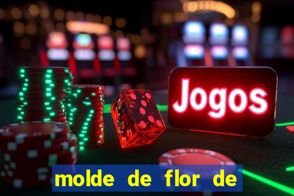 molde de flor de eva grande para imprimir